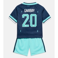 Camiseta Alemania Serge Gnabry #20 Segunda Equipación Replica Mundial 2026 para niños mangas cortas (+ Pantalones cortos)